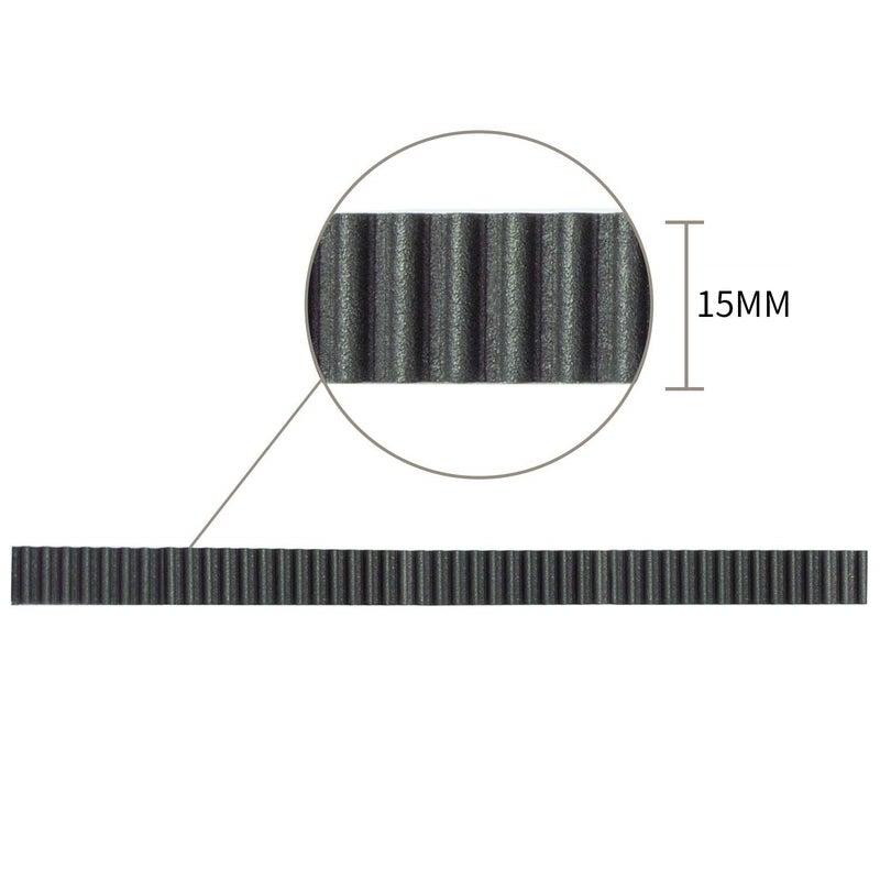 Zeelo 3D Printer Timing Belt, 2GT 15mm Width, 3M/5M/ 10M Toothed Belt GT2 3D Printer Timing Belt Pulley, 15mm Width 2GT Rubber Synchronous Timing Belt for 3D Printer (5m) - Image 2